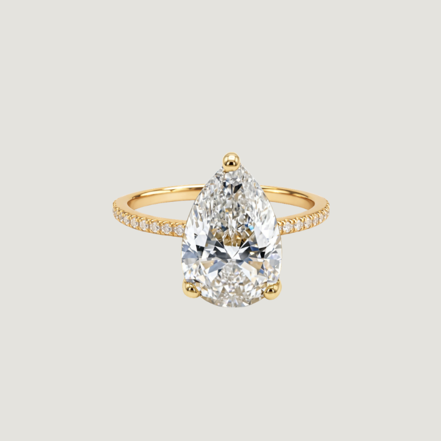 3ct Pavé Diamond Ring