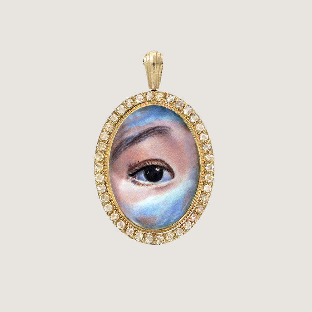 CUSTOM LOVERS EYE PENDANT