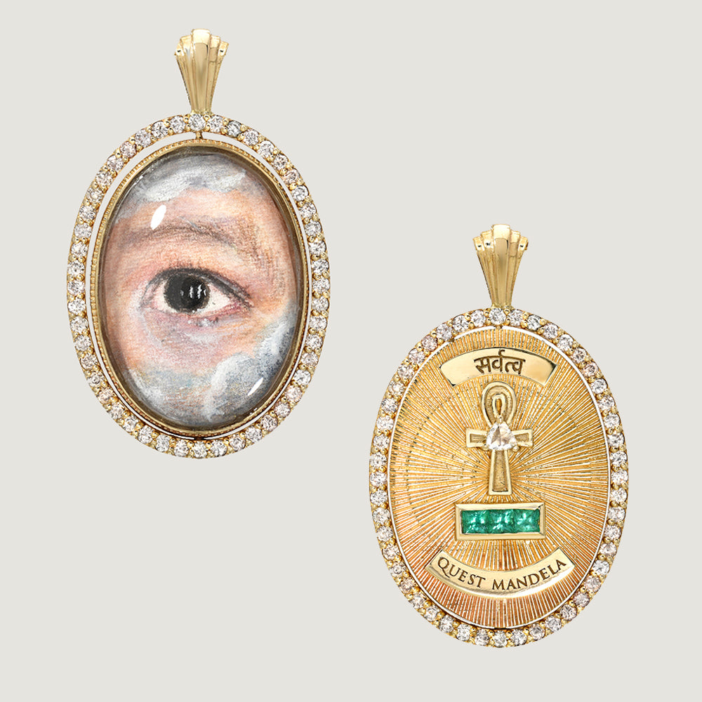 CUSTOM LOVERS EYE PENDANT