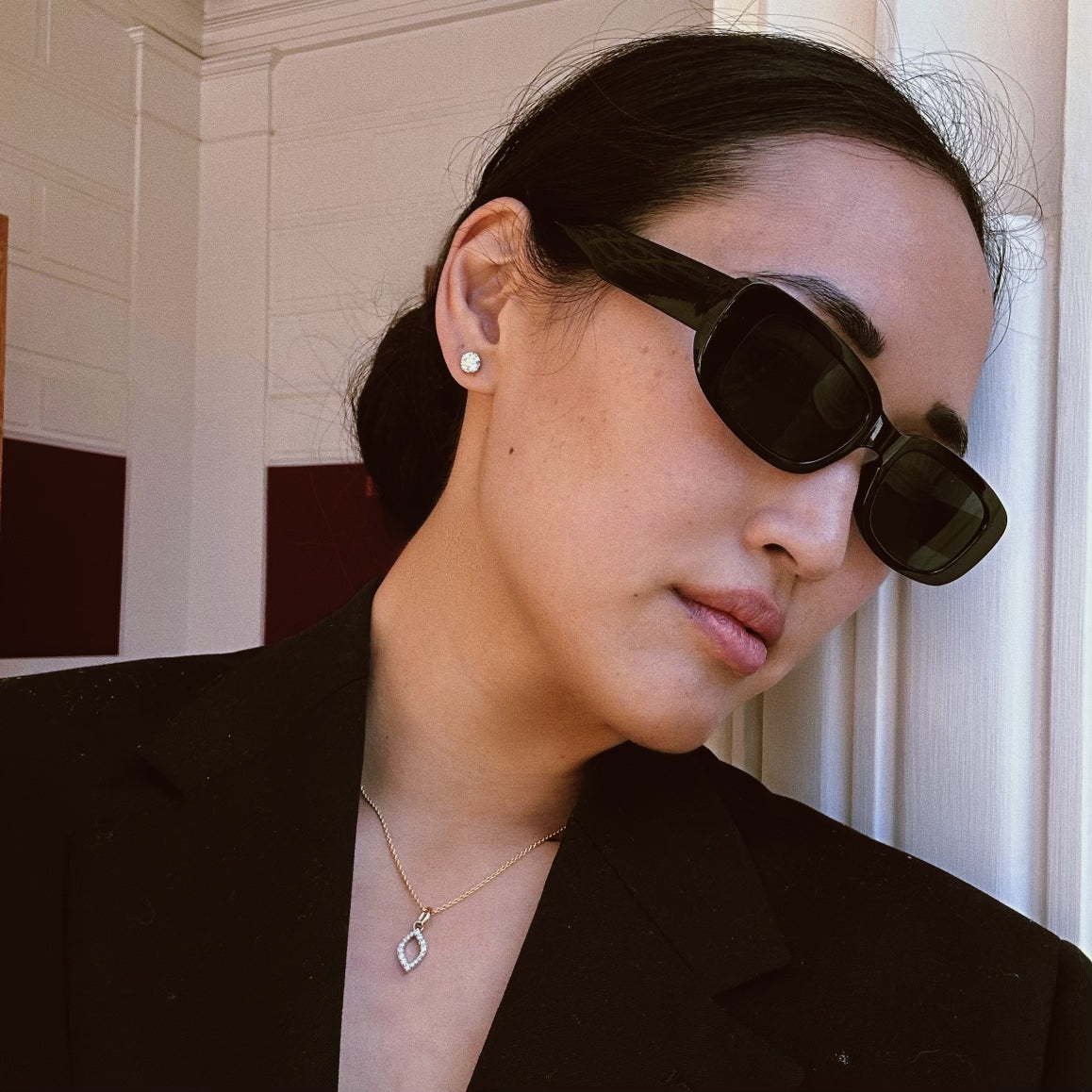 14k Gold Diamond Numerology Charm