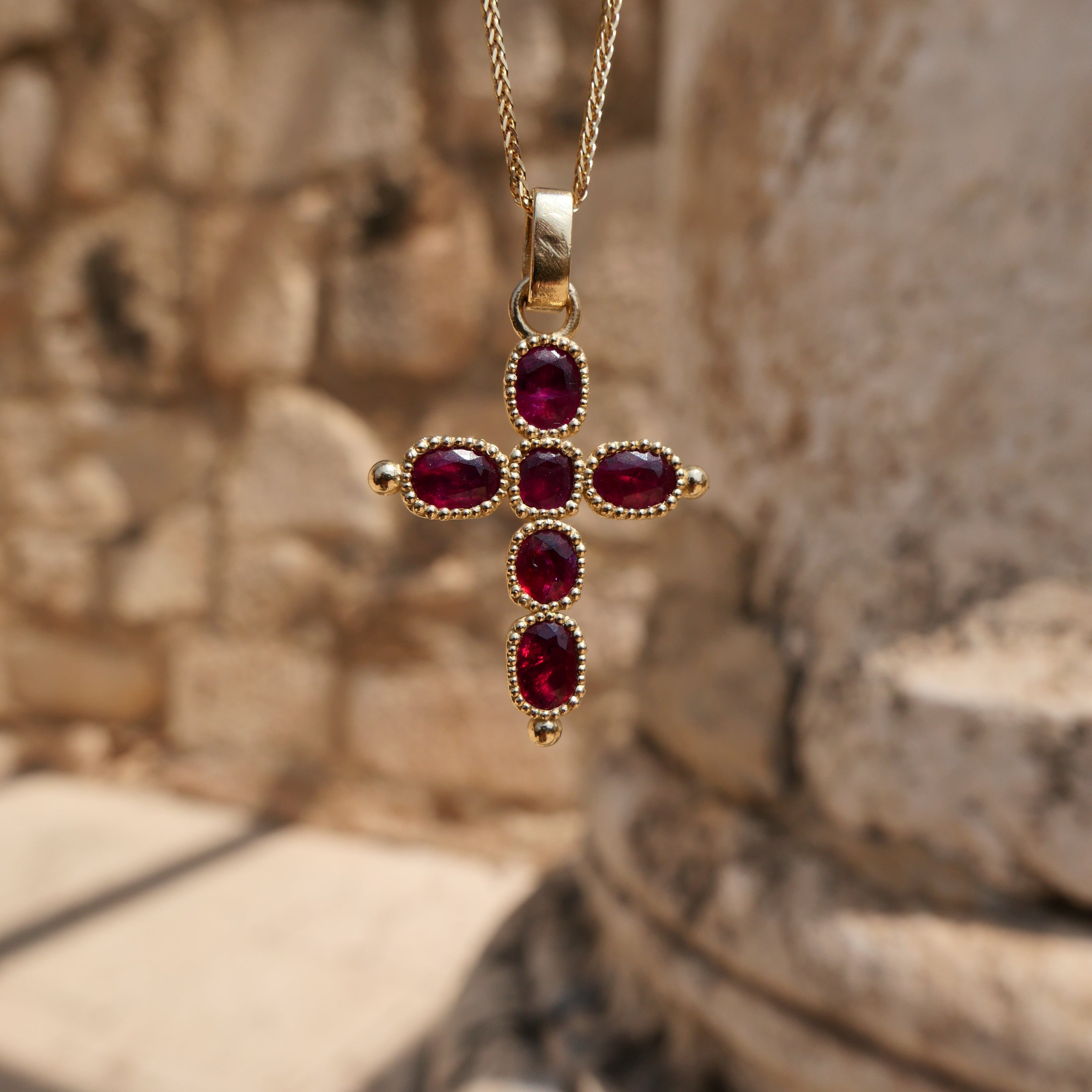 "Kingdom of Heaven", Gold and Ruby Cross
