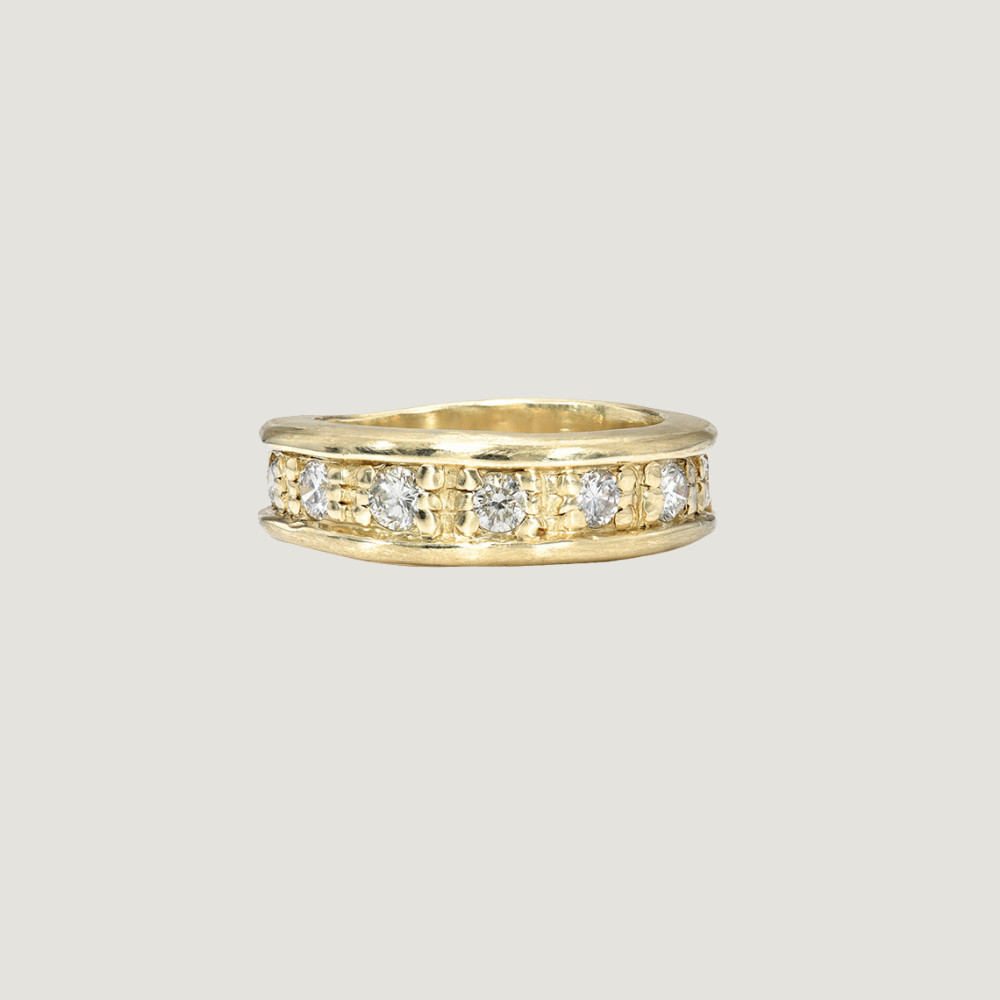 001 Organic Gold Eternity Band