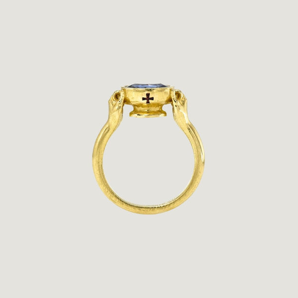 Knights Templar Holy Grail in Sapphire