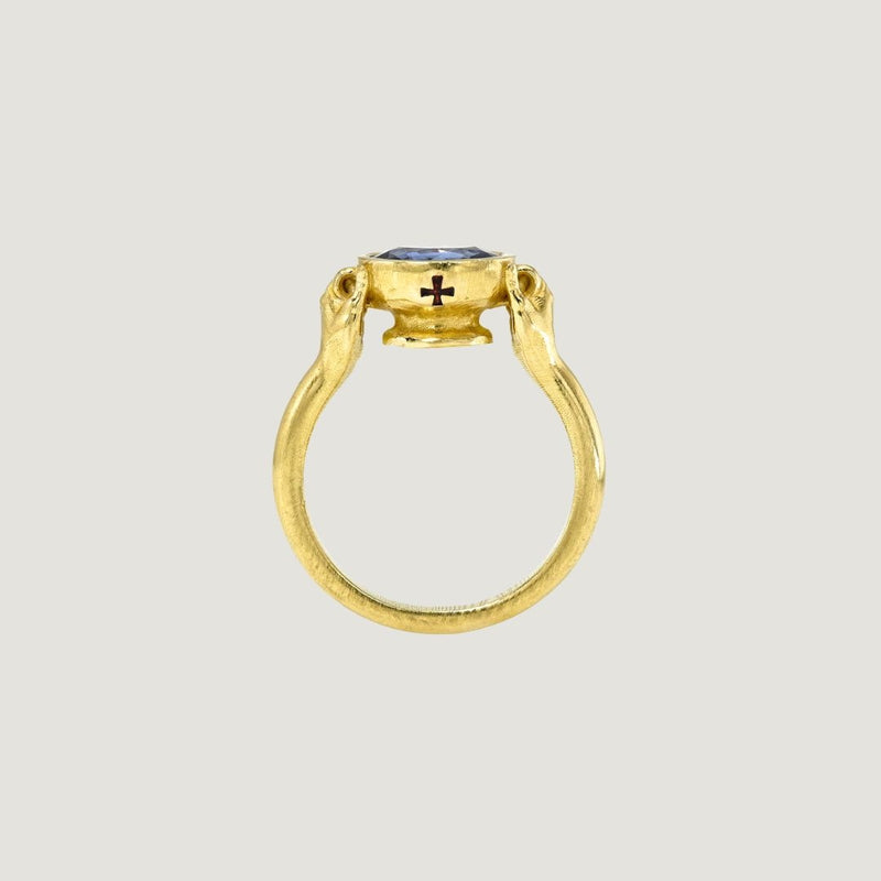 Knights Templar Holy Grail in Sapphire