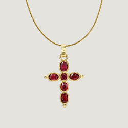 "Kingdom of Heaven", Gold and Ruby Cross