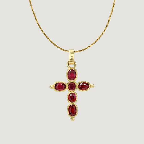 "Kingdom of Heaven", Gold and Ruby Cross