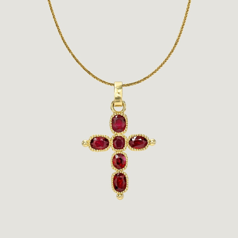 "Kingdom of Heaven", Gold and Ruby Cross