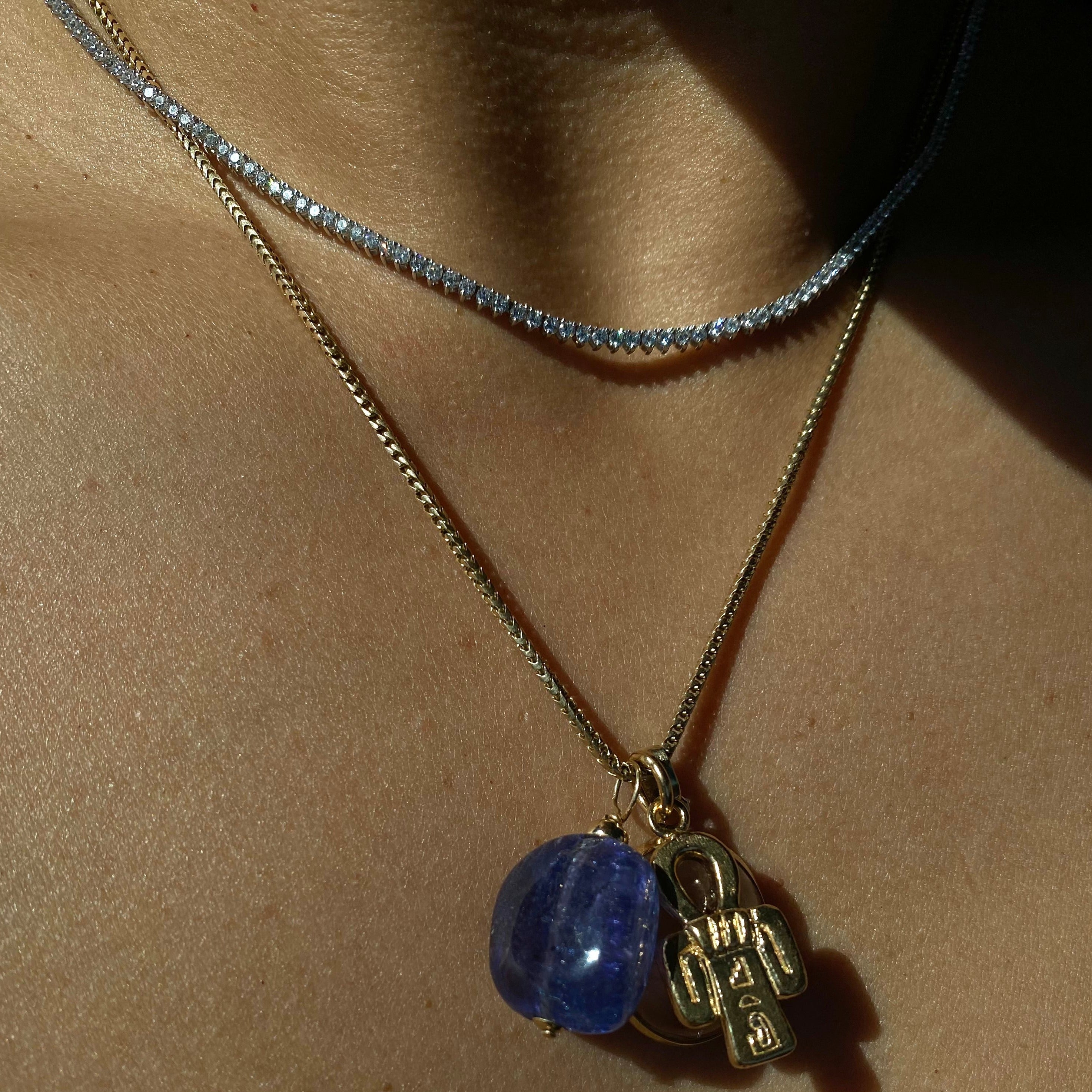 5.5 Carat Petit Natural Diamond Tennis Necklace