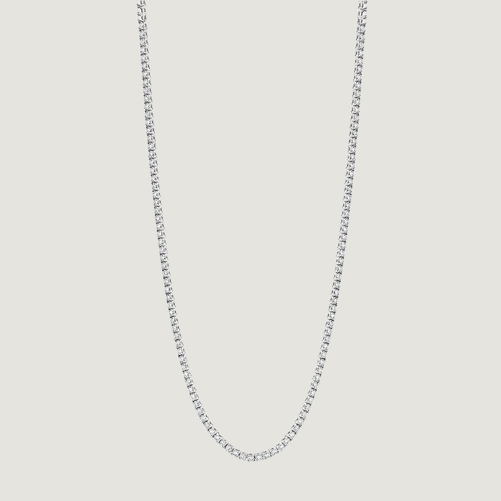5.5 Carat Petit Natural Diamond Tennis Necklace