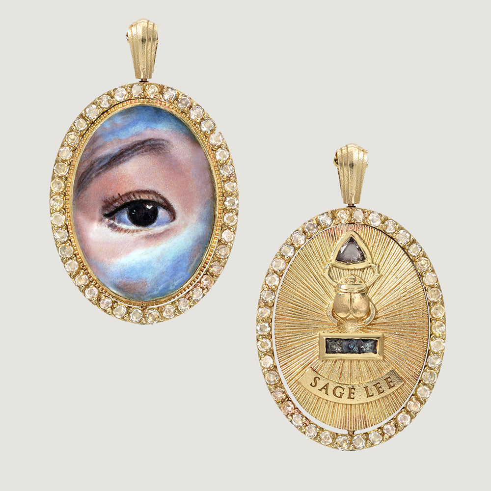 CUSTOM LOVERS EYE PENDANT